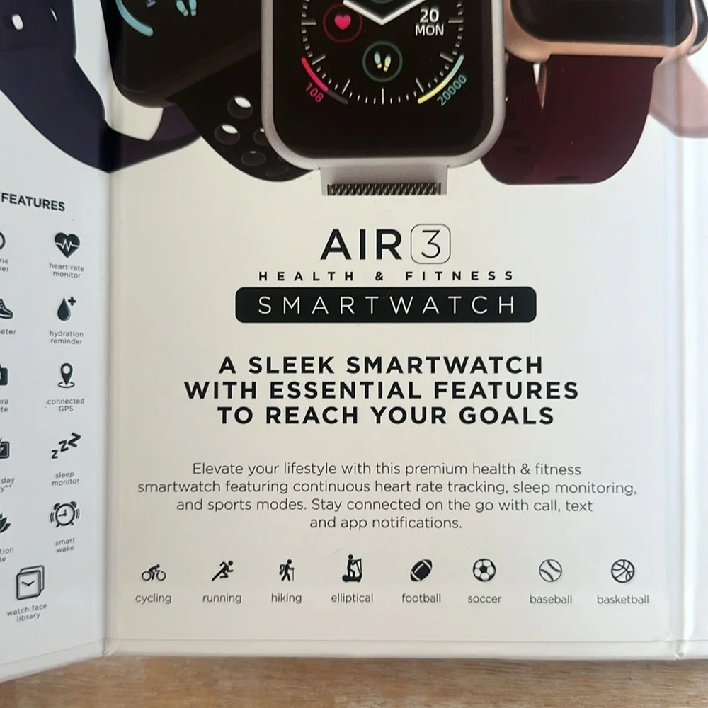 AIR 3 Health Fitness SMARTWATCH